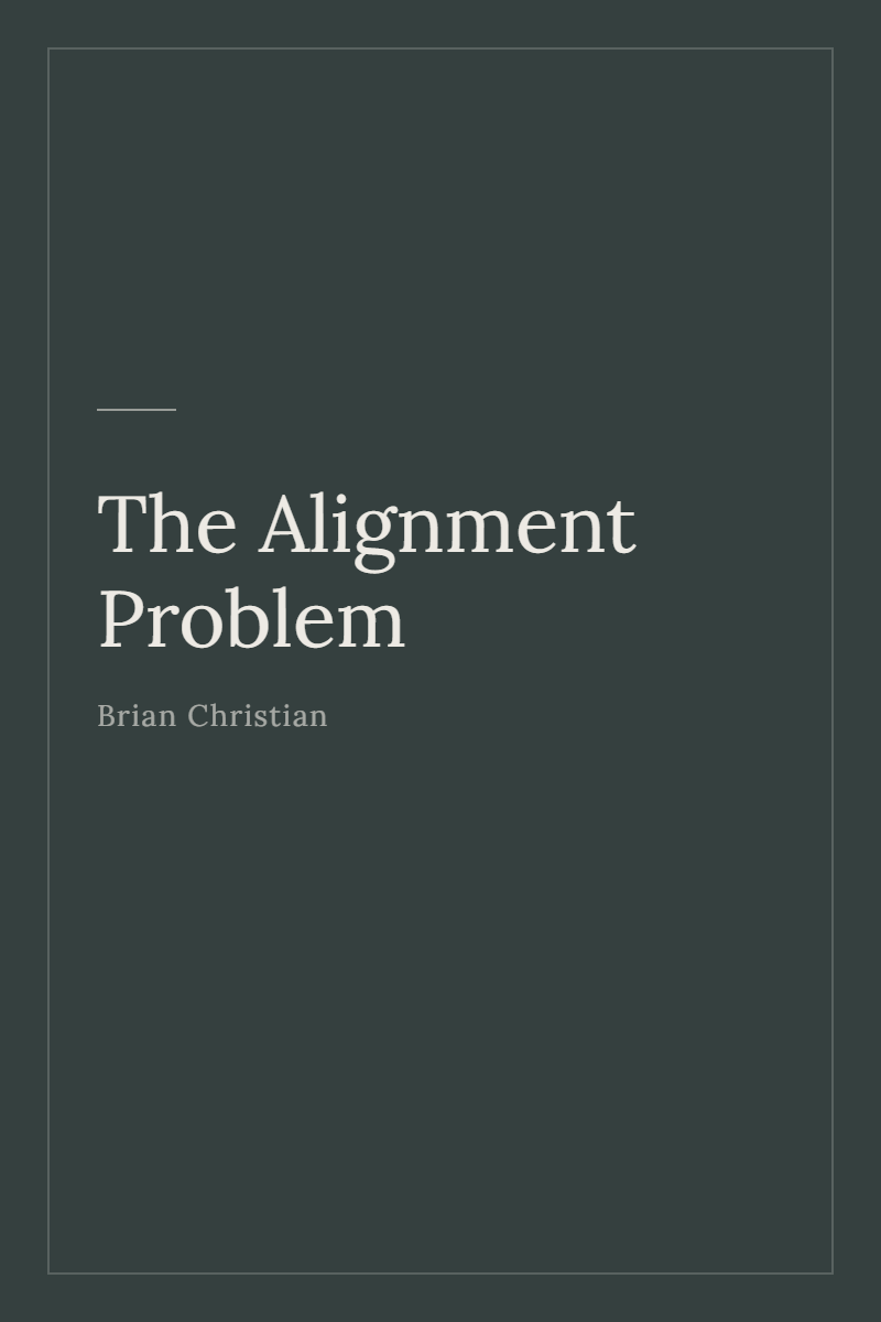 The Alignment Problem, typographic cover